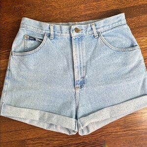 Perfectly Distressed Vintage Lee Denim Cutoff Shorts